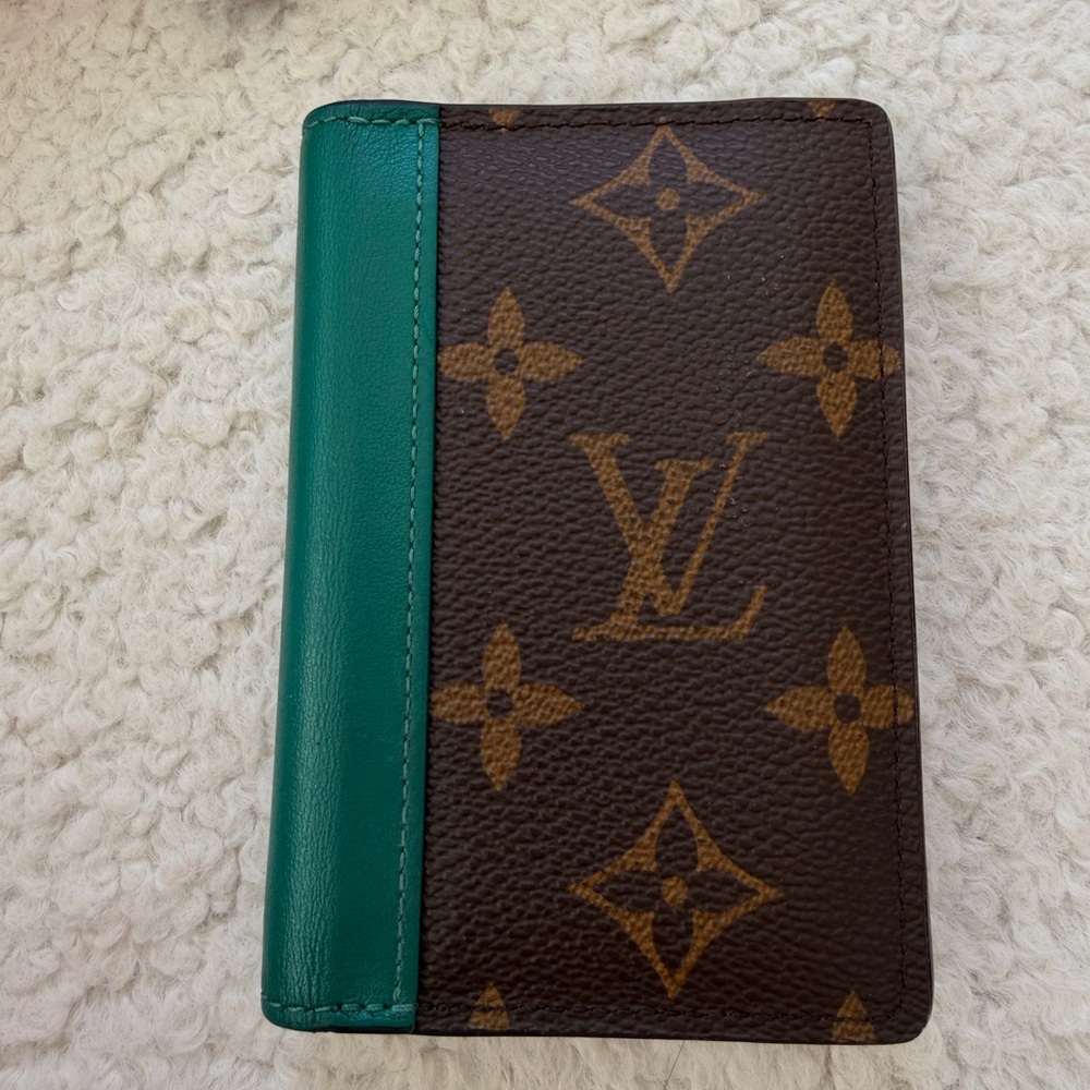 Louis Vuitton Brown and Green Monogram Wallet men